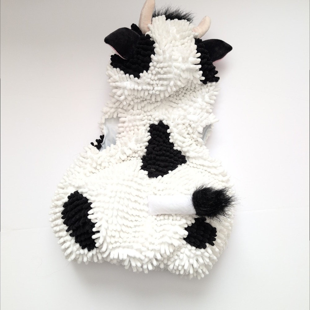 Going Wild Baby Cow Costume Hooded Vest Outfit Infant 6 9 Months Halloween - Picture 8 of 10